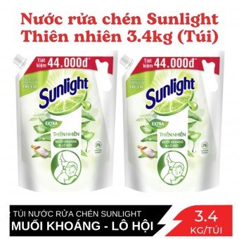 Nước Rửa Chén Sunlight Thiên Nhiên Túi 3.4Kg
